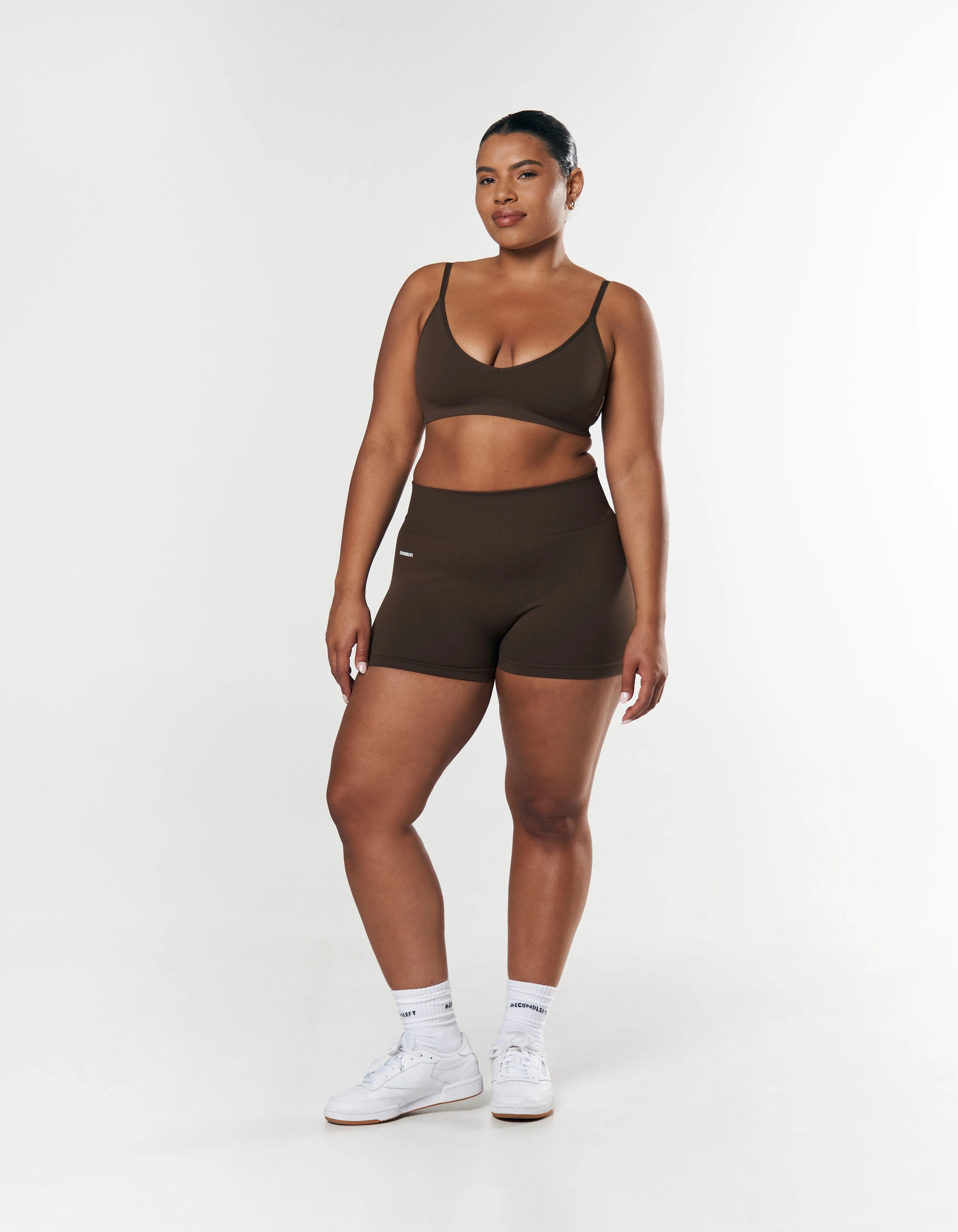 Seamless Mini Biker Shorts - Espresso