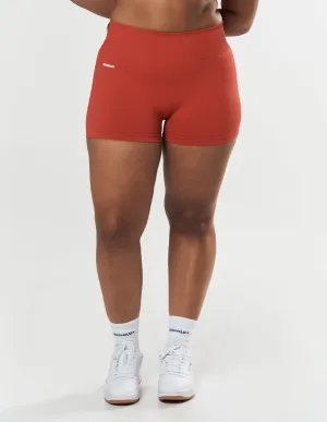 Seamless Mini Biker Shorts - Red