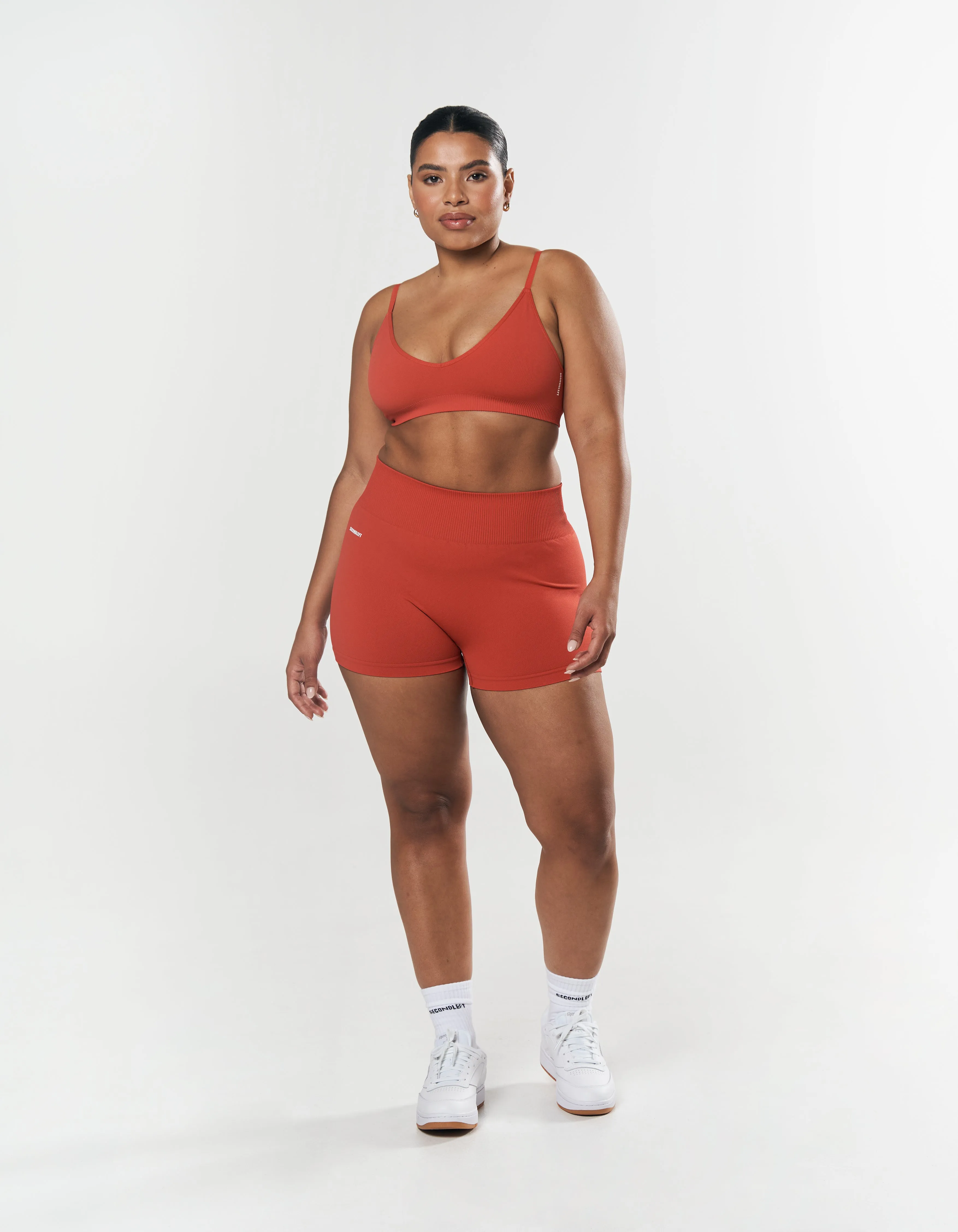 Seamless Mini Biker Shorts - Red