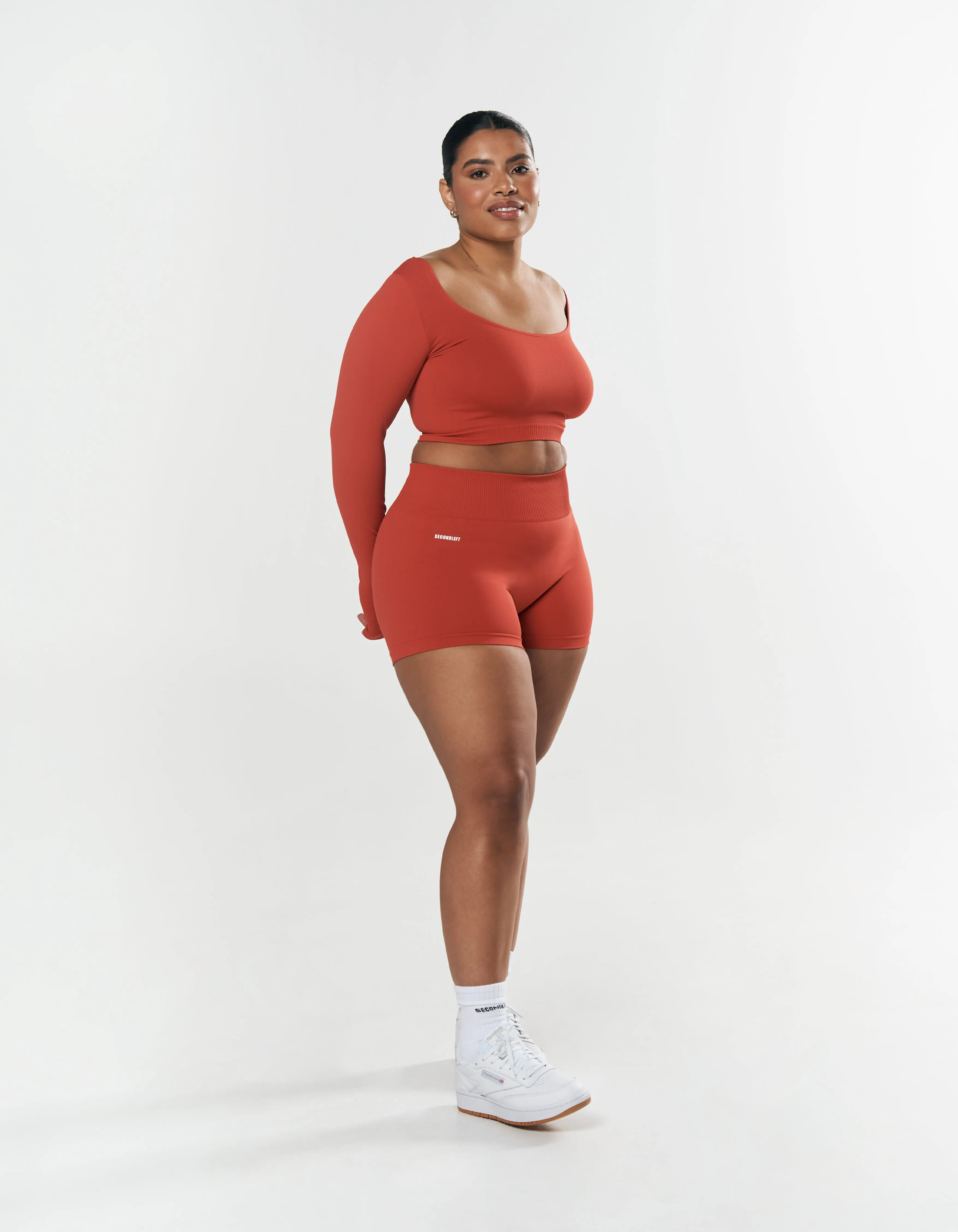 Seamless Mini Biker Shorts - Red