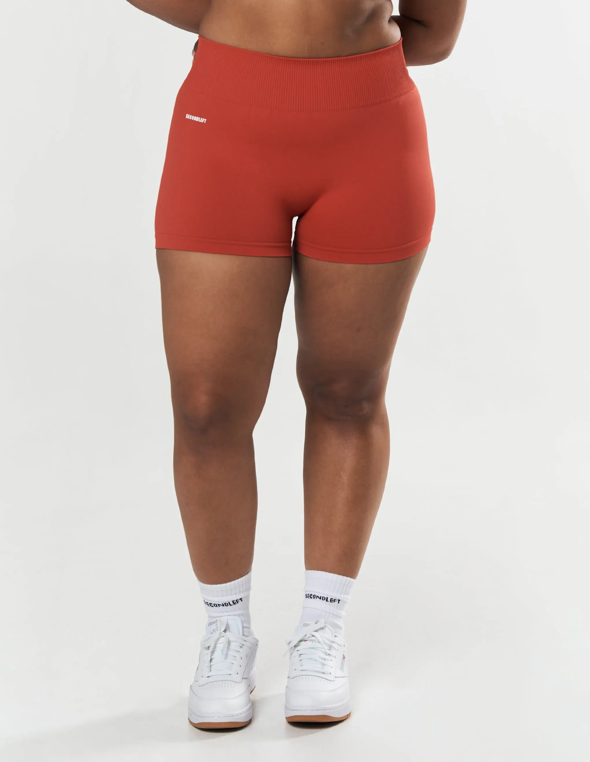 Seamless Mini Biker Shorts - Red