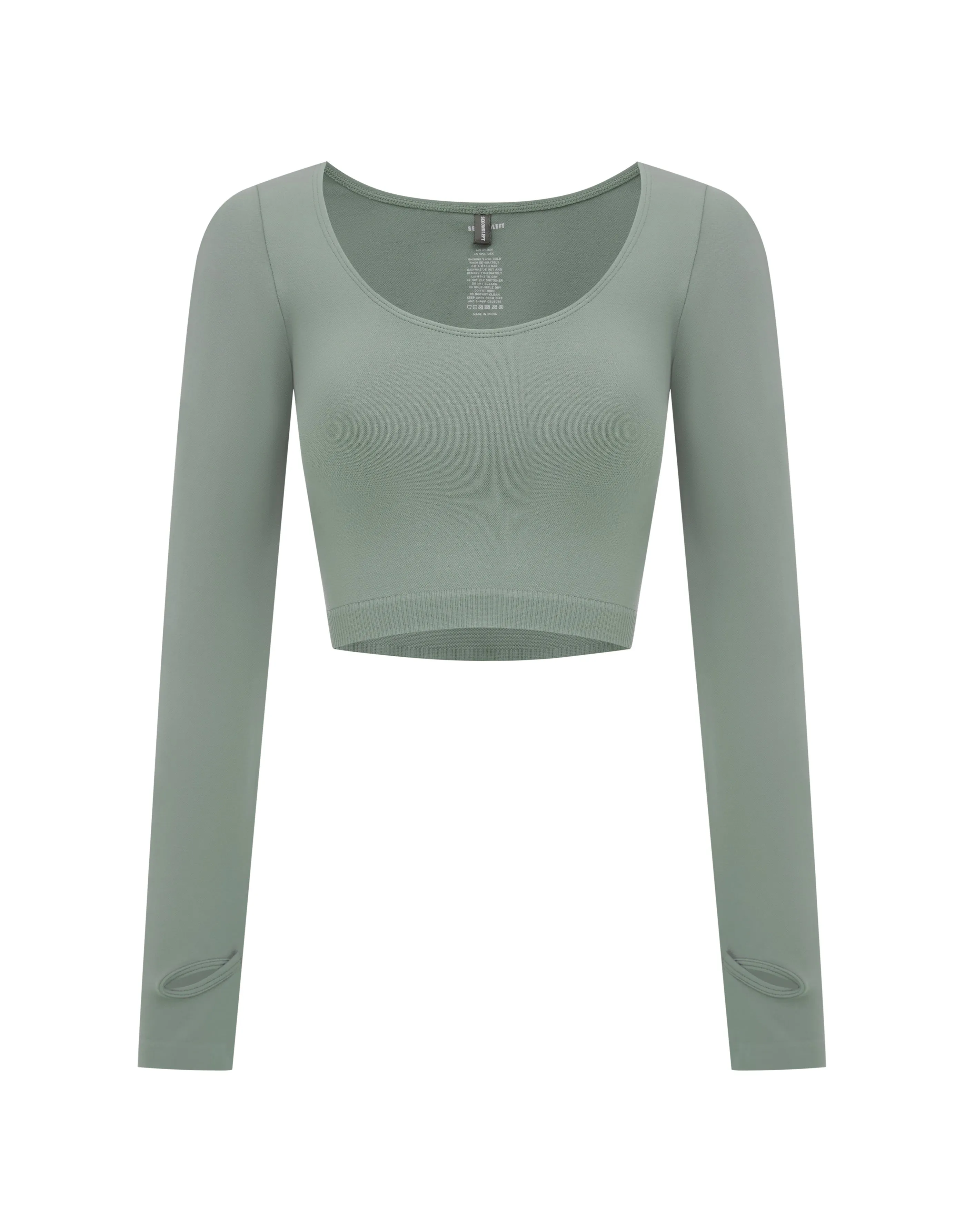 Seamless Scoop Long Sleeve - Blue