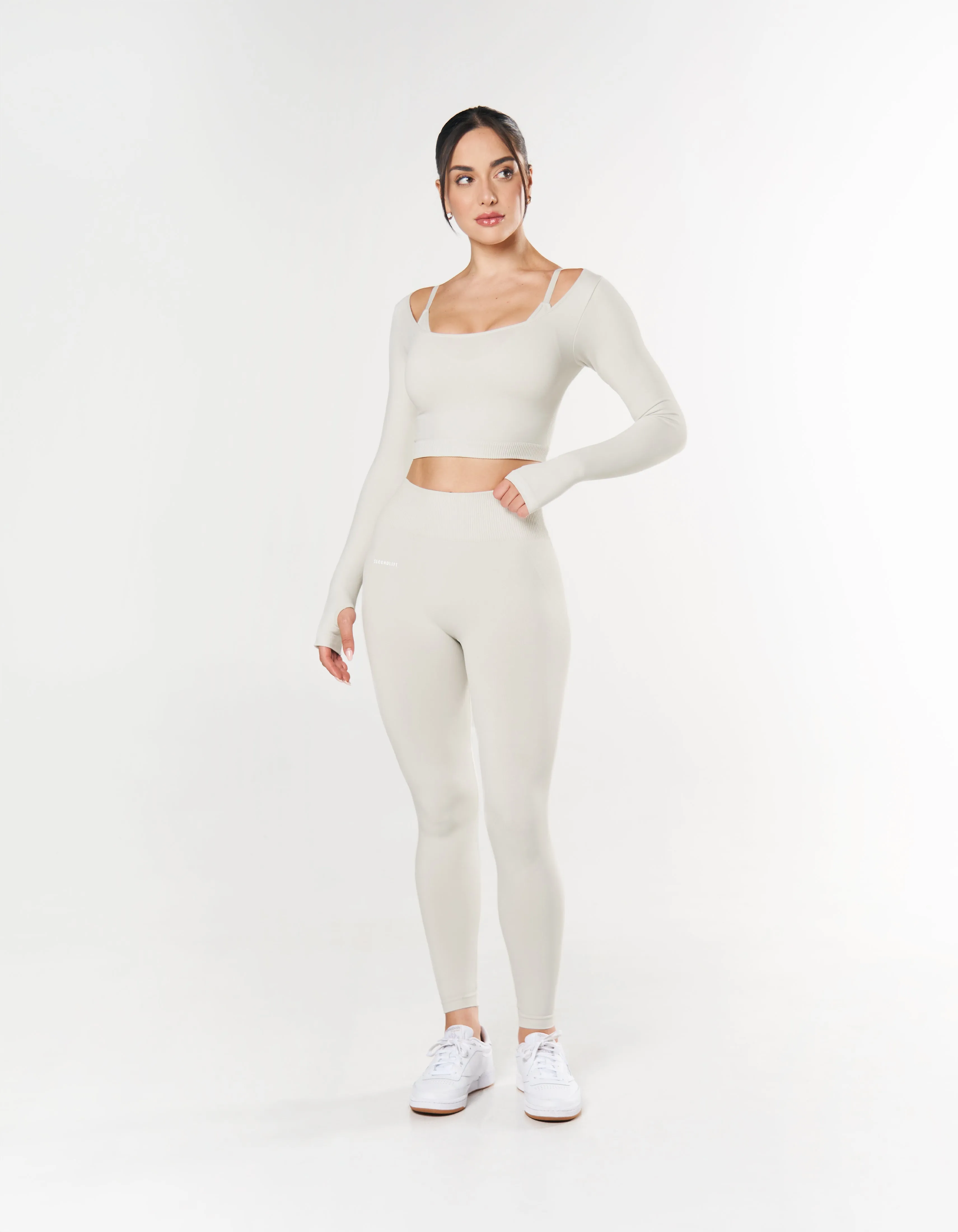Seamless Scoop Long Sleeve - Dove
