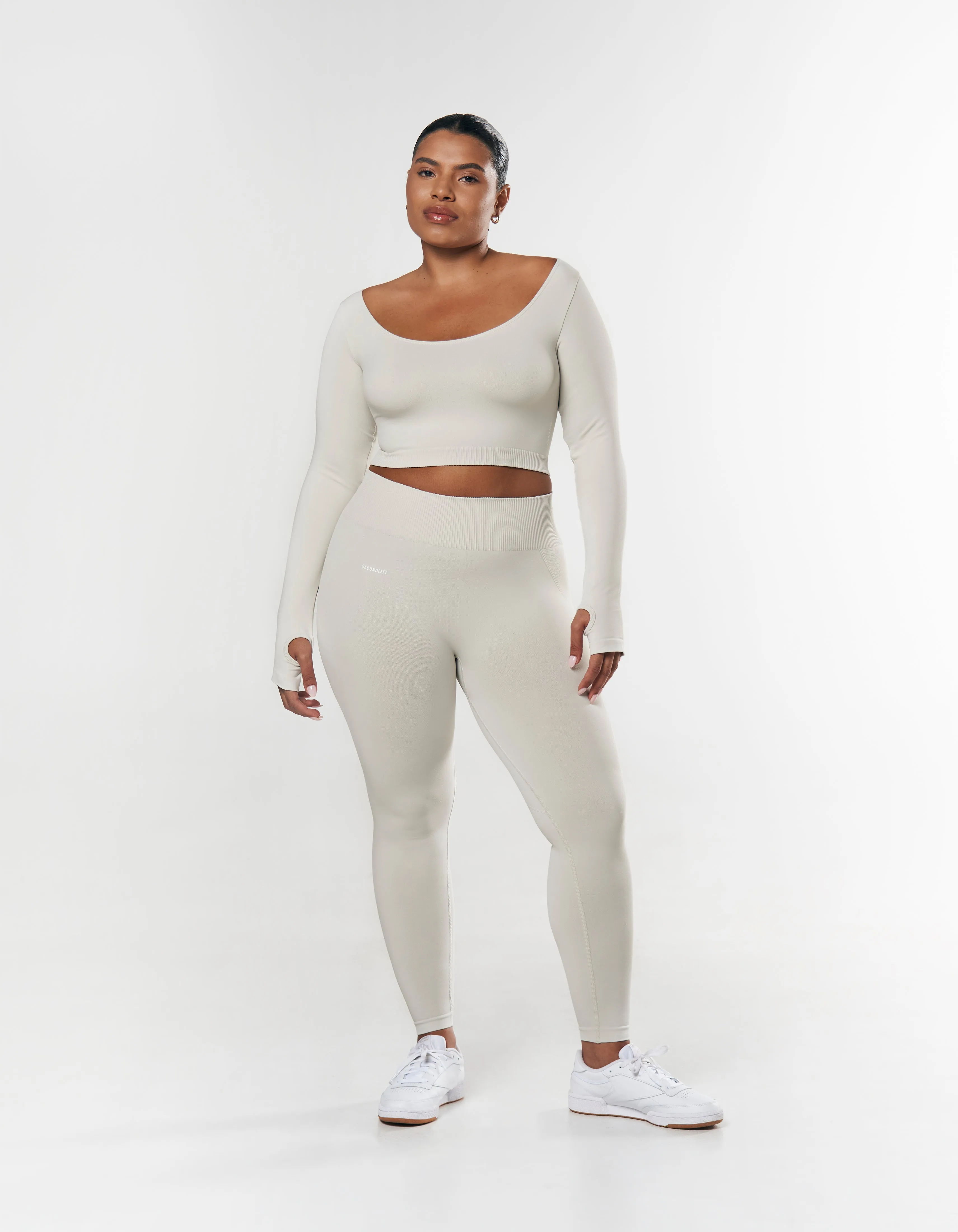 Seamless Scoop Long Sleeve - Dove
