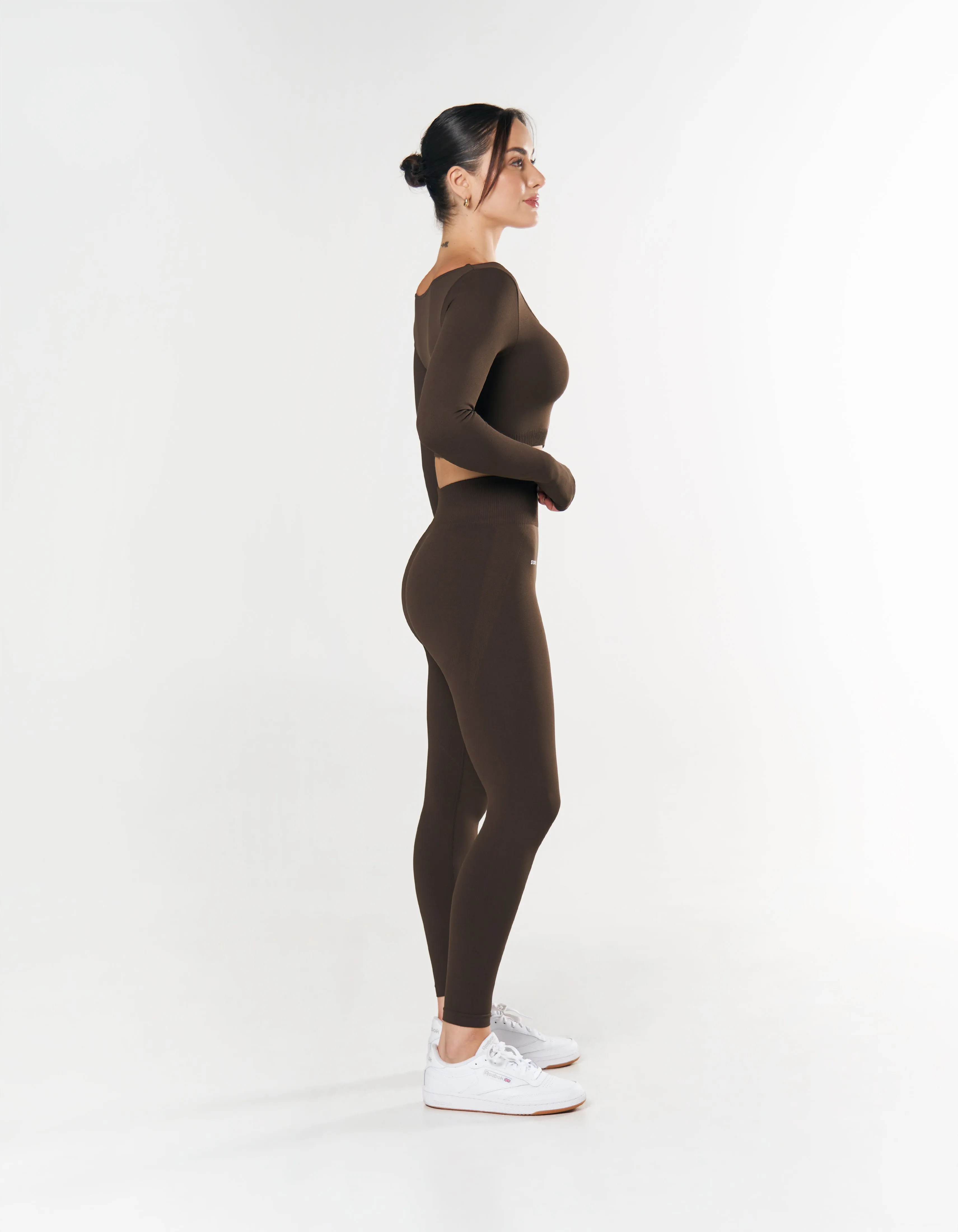 Seamless Scoop Long Sleeve - Espresso