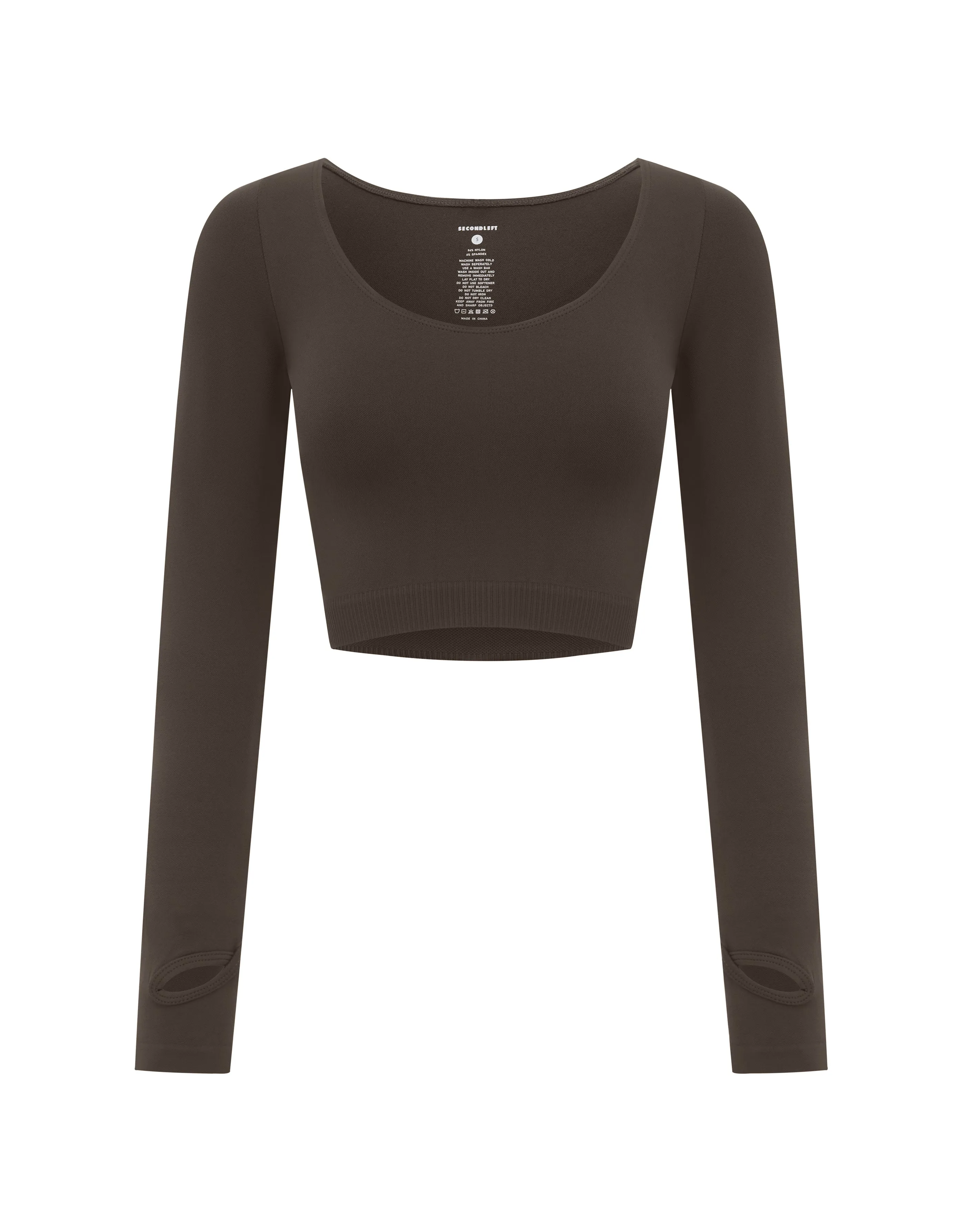 Seamless Scoop Long Sleeve - Espresso