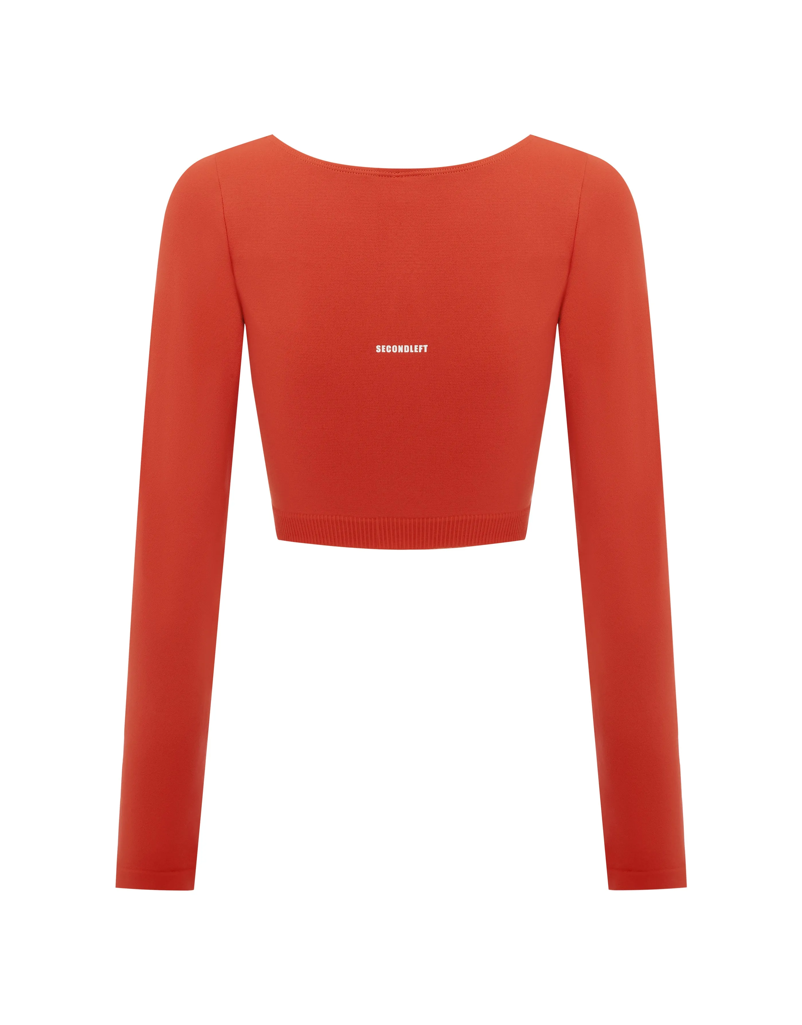 Seamless Scoop Long Sleeve - Red
