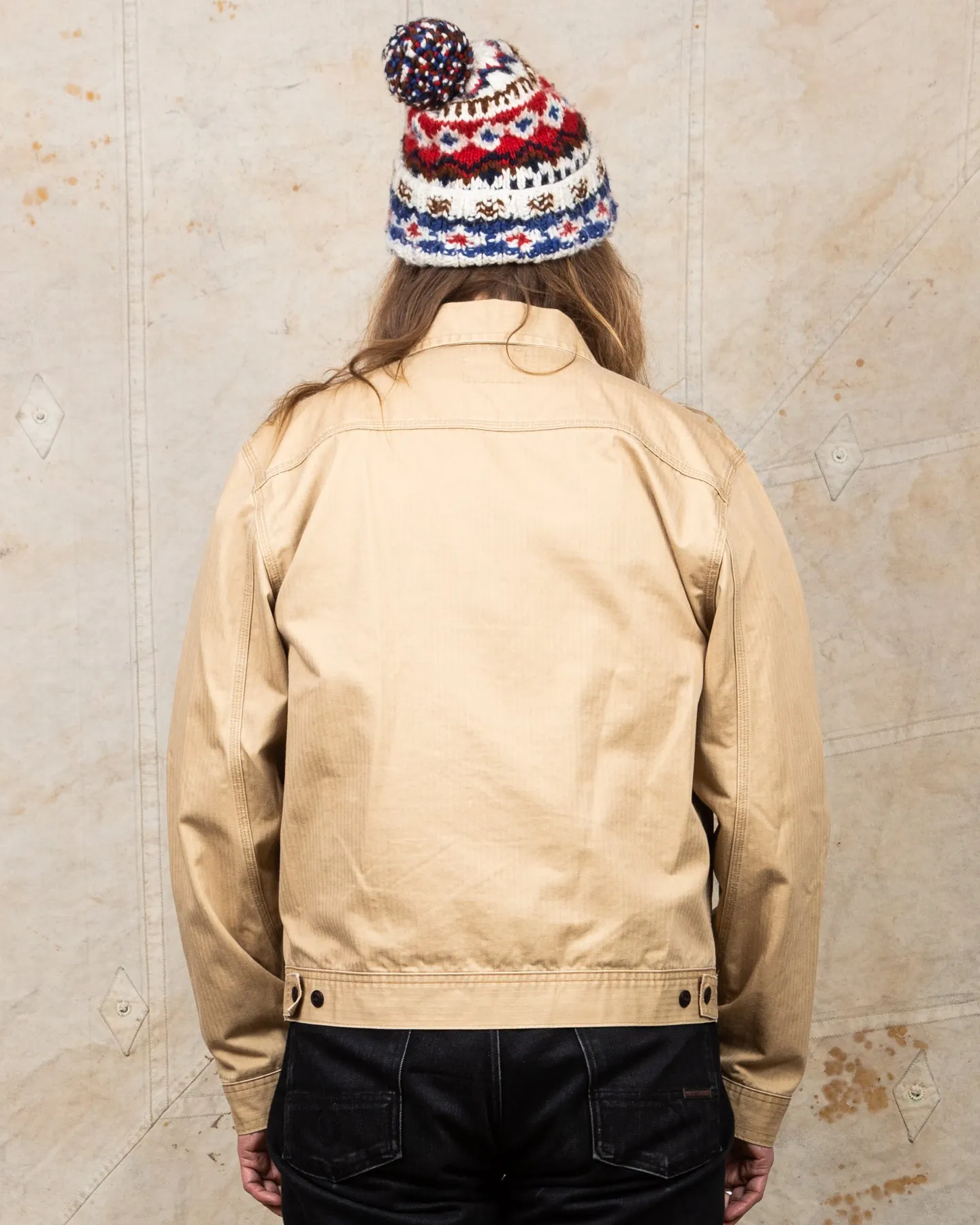 Second hand Indigofera Tucson Beige HBT Jacket Size L