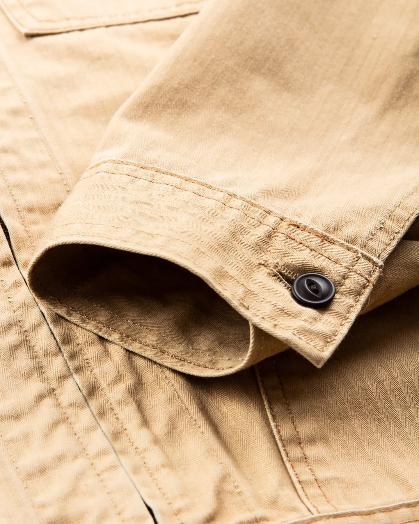 Second hand Indigofera Tucson Beige HBT Jacket Size L