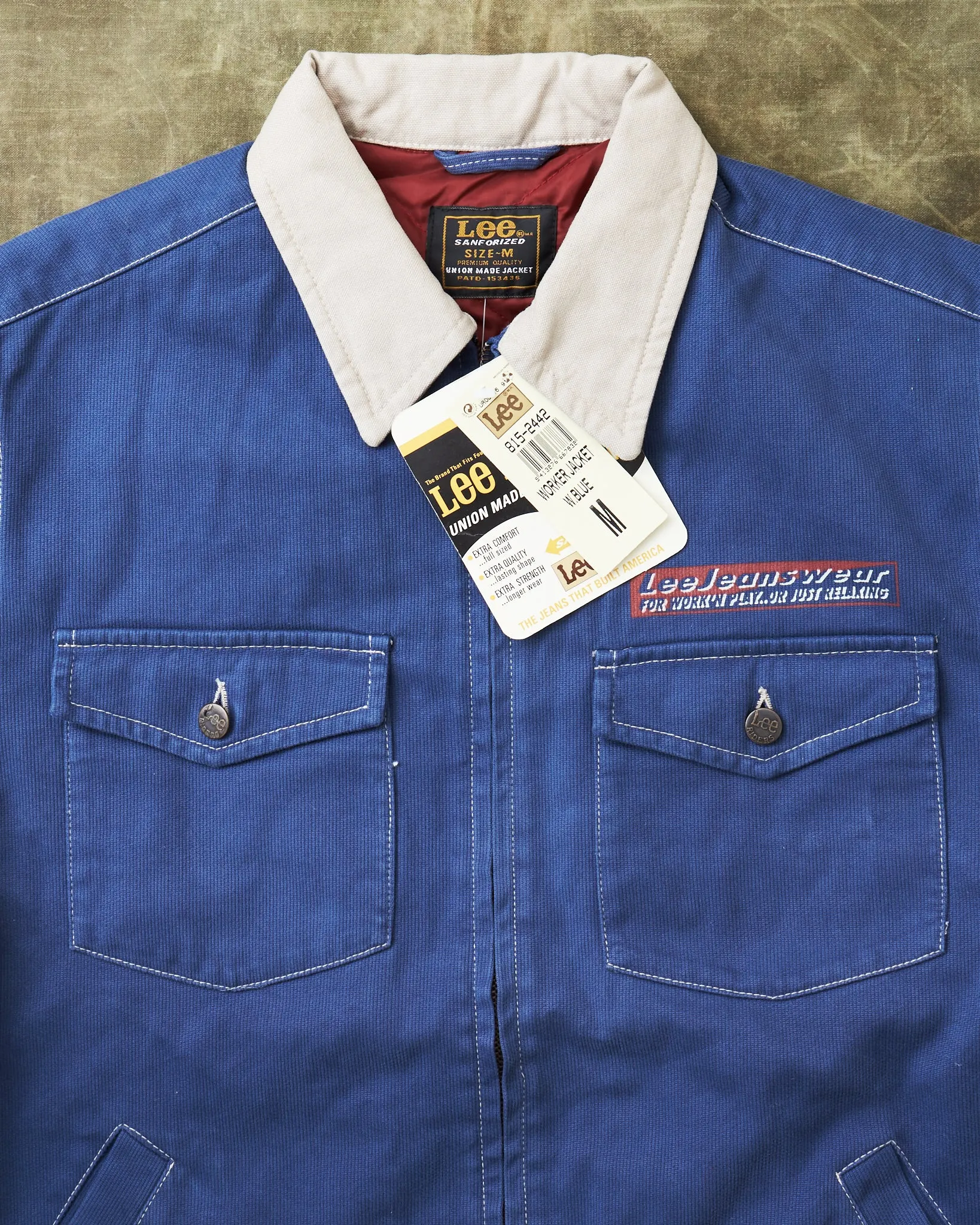 Second Hand Lee Jungle Cloth Work Jacket Size M