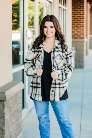 Secret Boyfriend Plaid Shacket