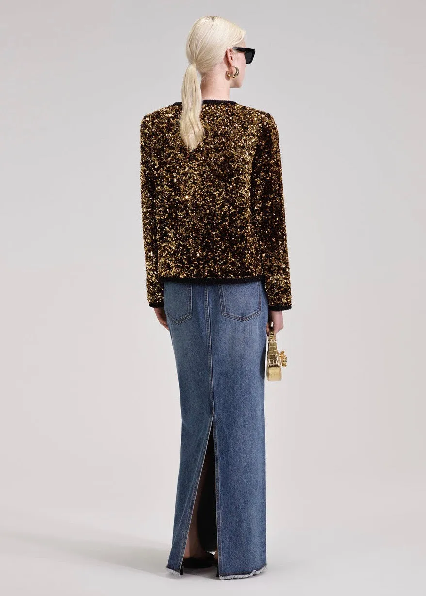 Sequin Jacket (Gold)