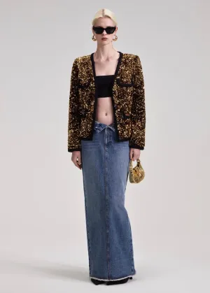 Sequin Jacket (Gold)