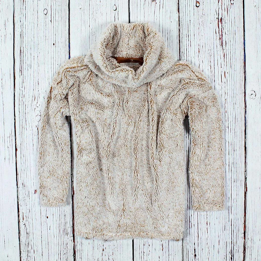 Shag Sherpa Soft Cowl Neck
