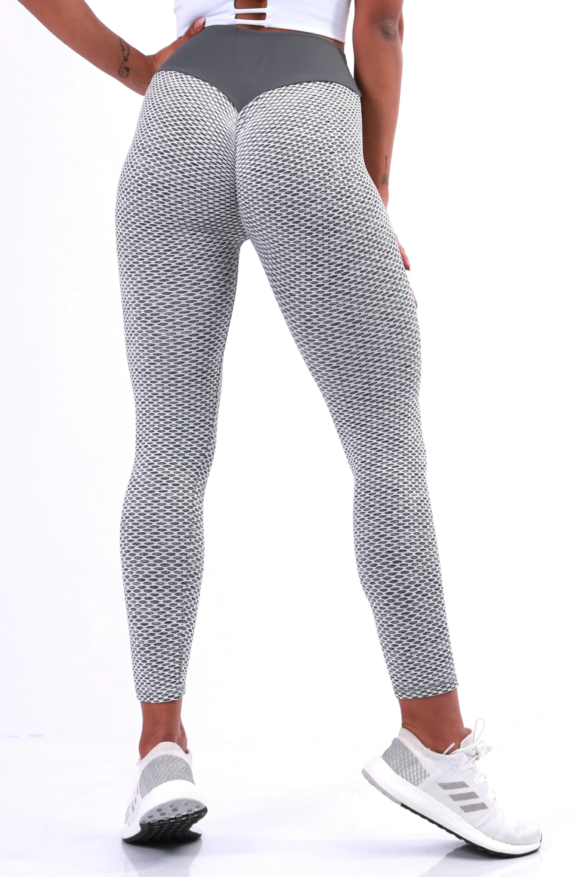 Shapewear Gym Bunny Bubble leggings AKA ‘Tik Tok Pants’ - Anti cellulite leggings - Grey