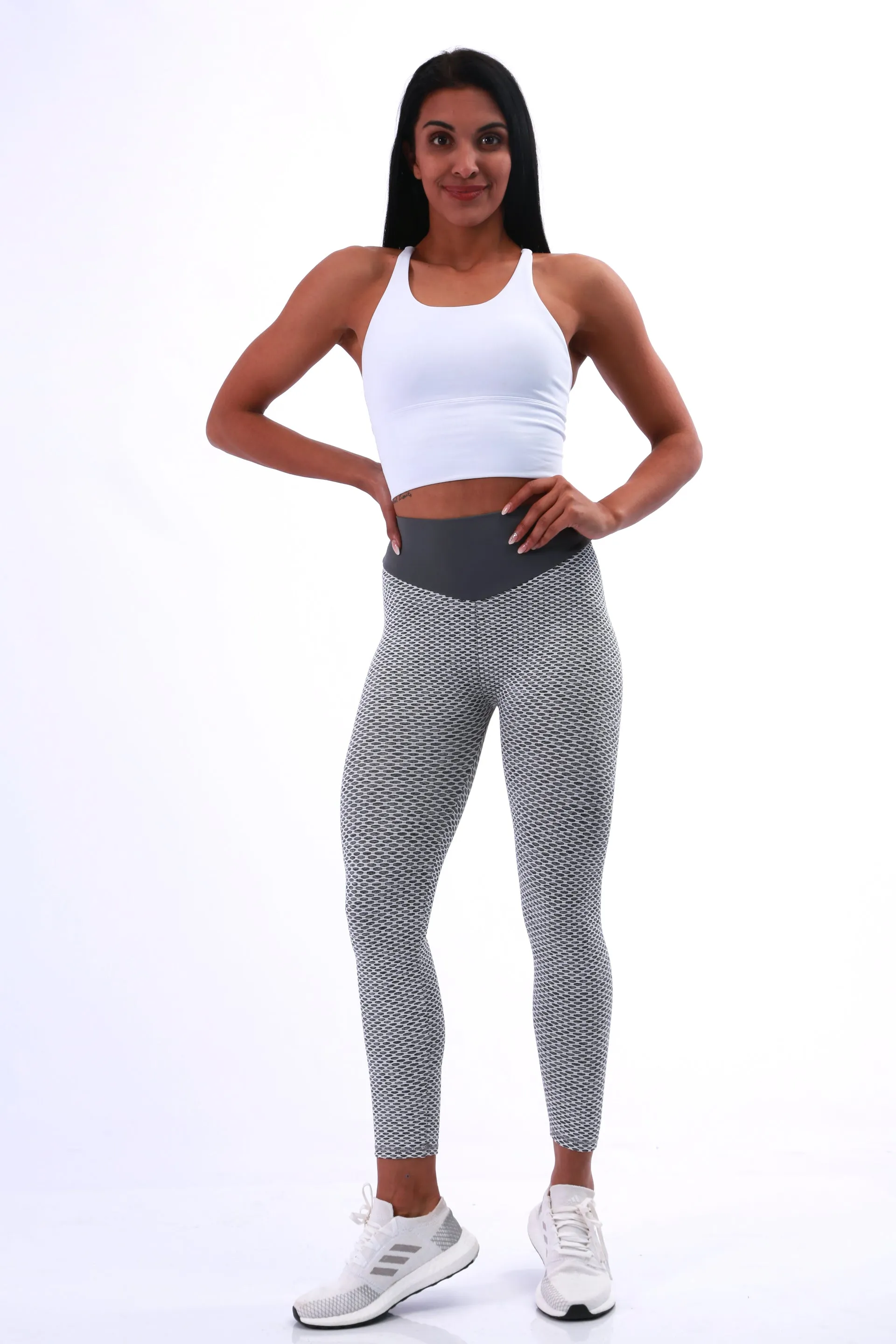 Shapewear Gym Bunny Bubble leggings AKA ‘Tik Tok Pants’ - Anti cellulite leggings - Grey