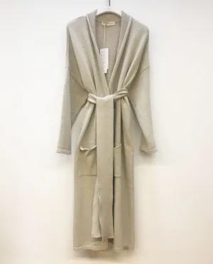 Shirley Recycled Cotton and Wool Cardigan In Stone