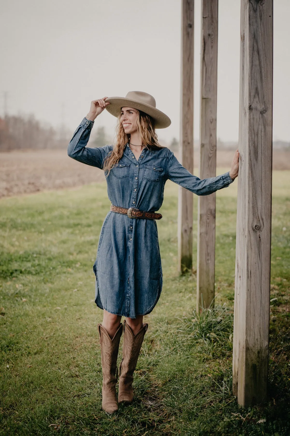 'Silverton' Denim Duster Dress (S-XXL)
