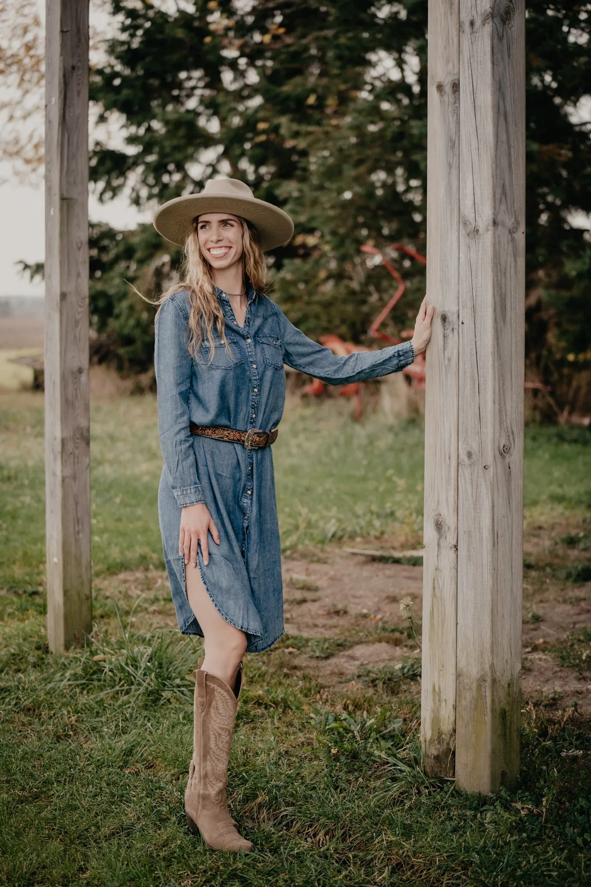 'Silverton' Denim Duster Dress (S-XXL)