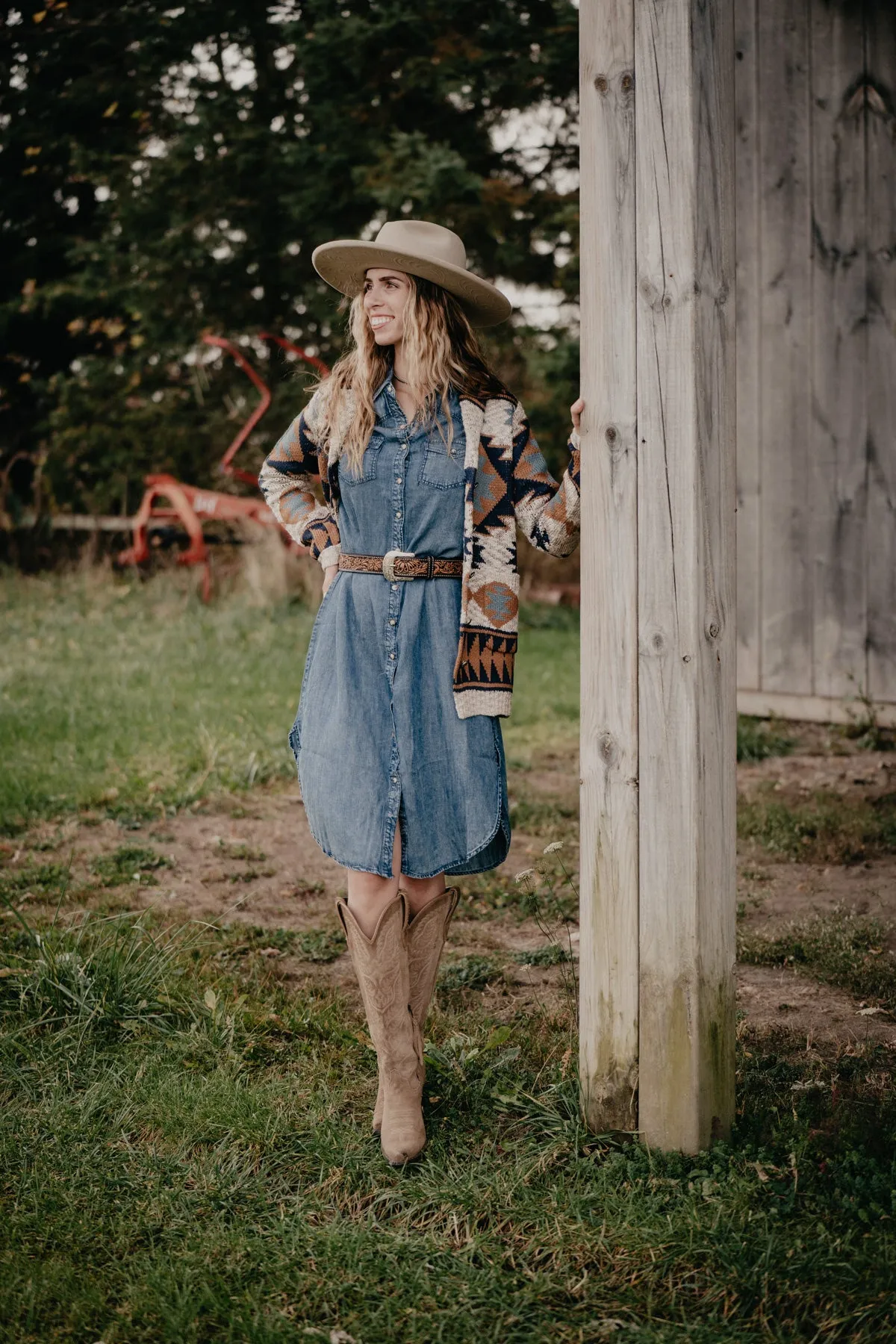 'Silverton' Denim Duster Dress (S-XXL)