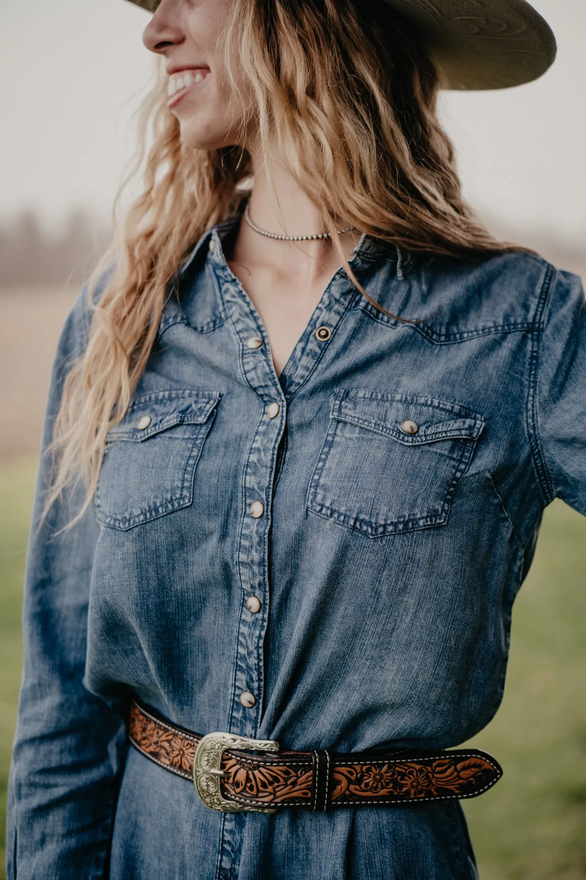 'Silverton' Denim Duster Dress (S-XXL)