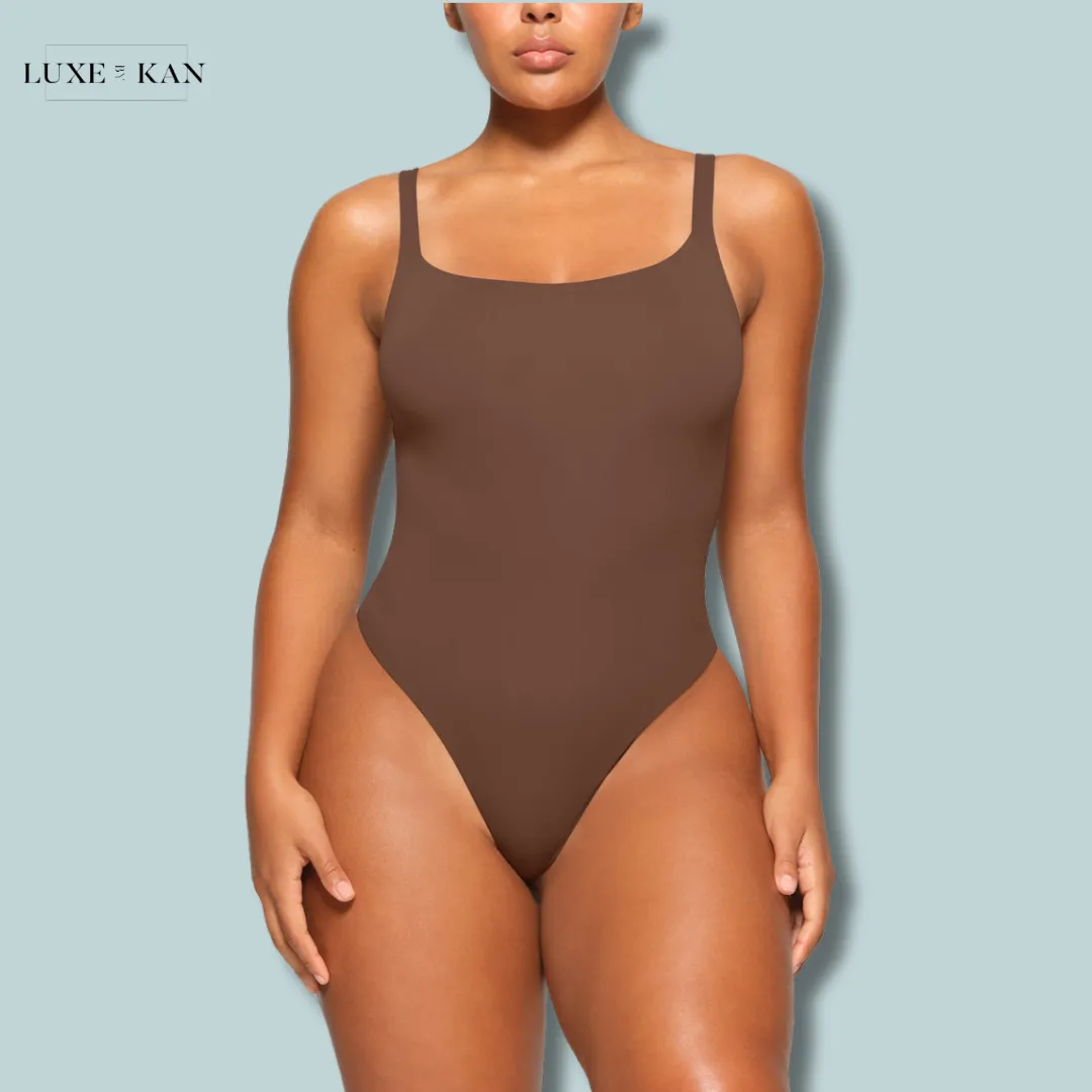 SKIMS Fits Everybody Square Neck Stretch Jersey Body