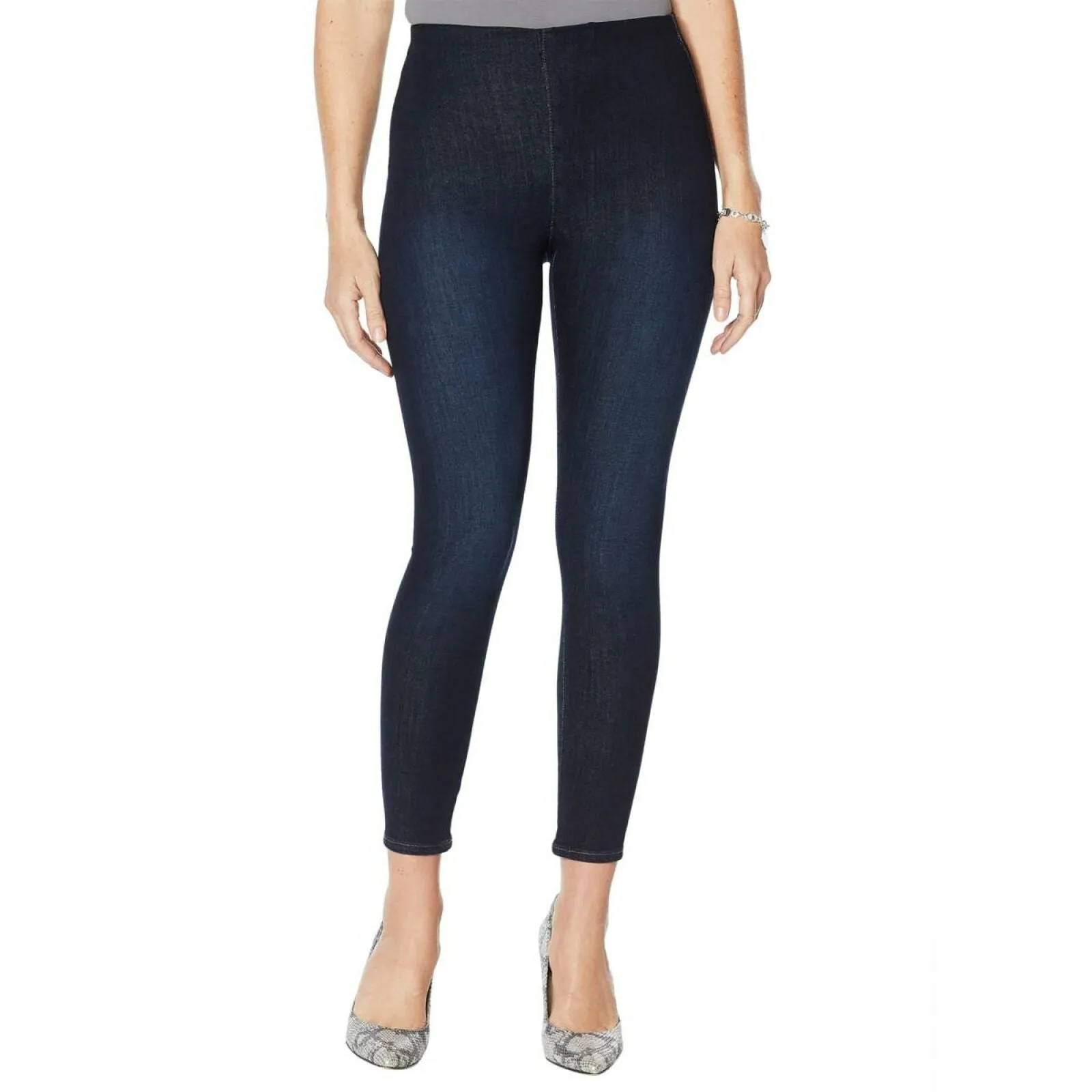 Skinnygirl Women's Bailey High Rise Pull On Skinny Ankle Jeans