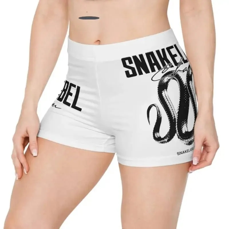 Snake Women's Shorts with Moisture-Wicking Fabric & All-Over Print