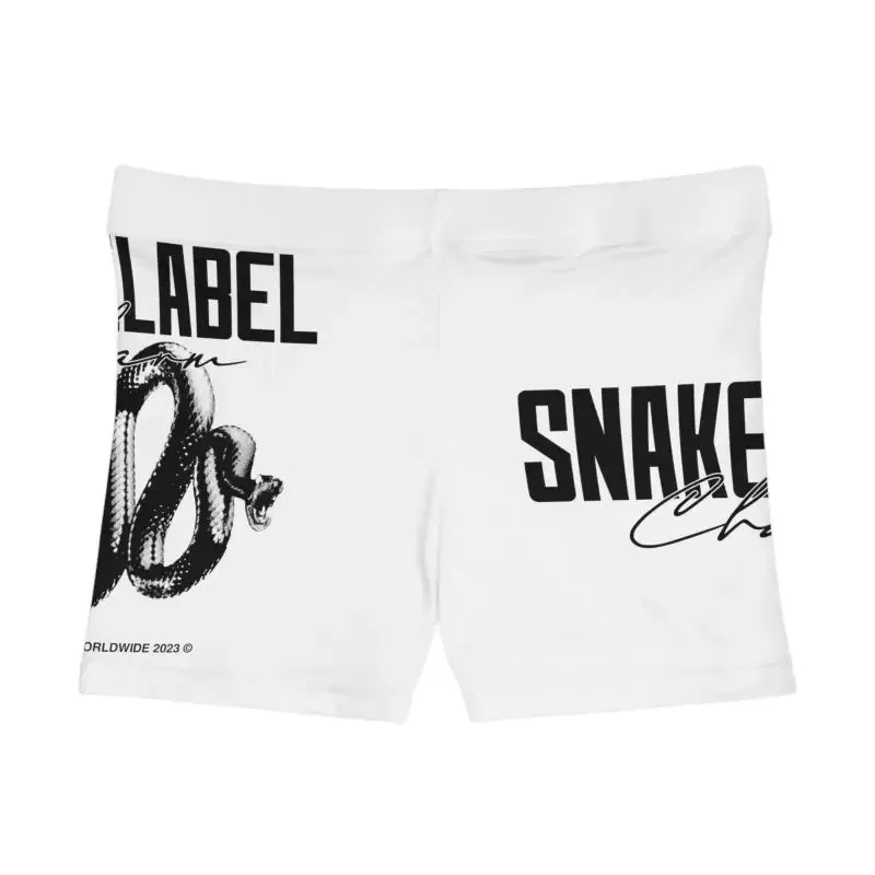 Snake Women's Shorts with Moisture-Wicking Fabric & All-Over Print
