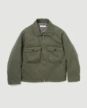 Soldier Short Jacket Cotton Twill Khaki