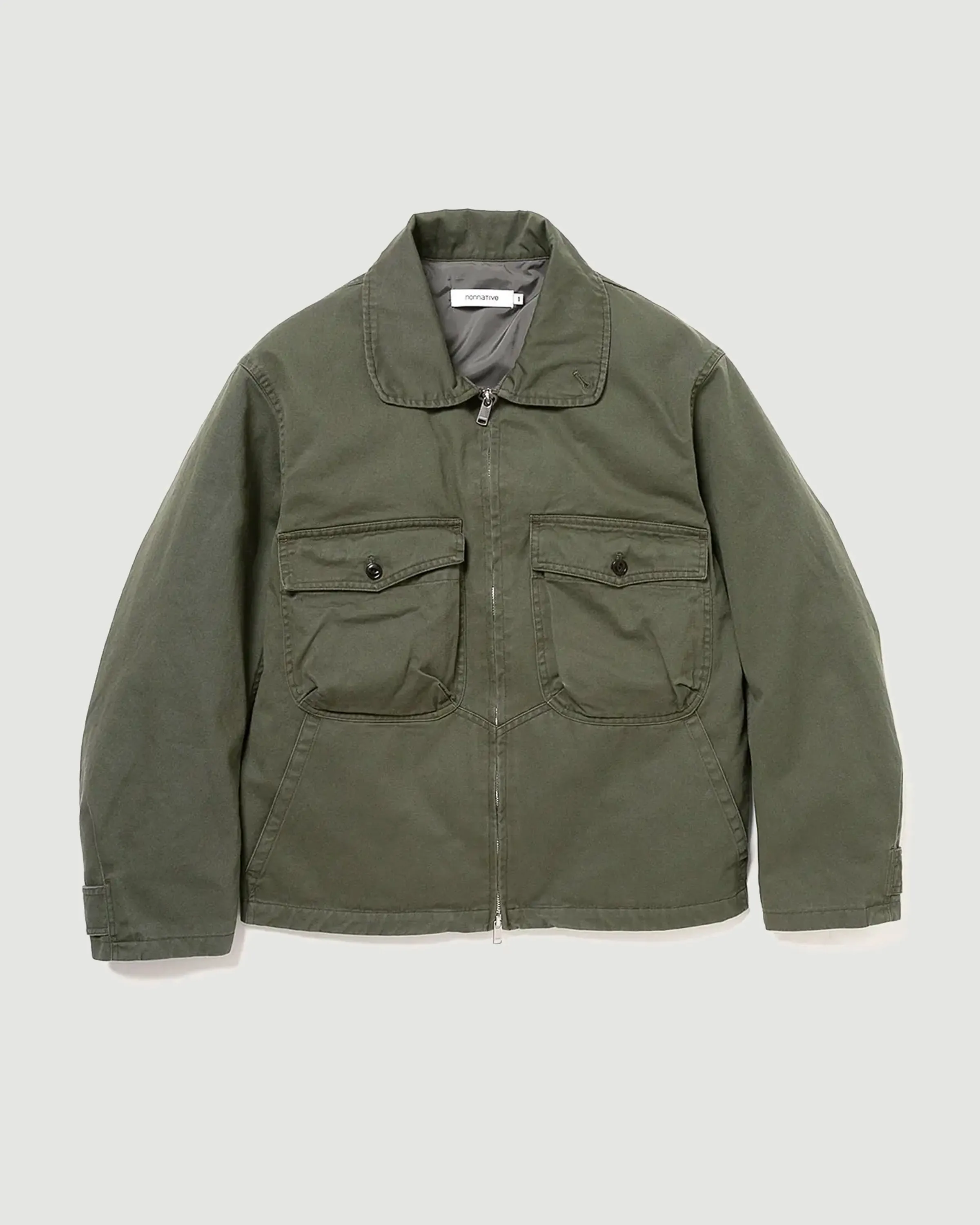 Soldier Short Jacket Cotton Twill Khaki