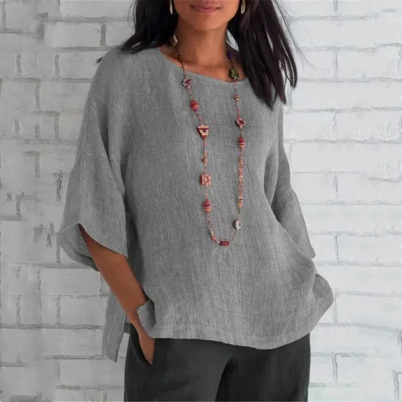 Sophia™ - Relaxed Linen Blouse
