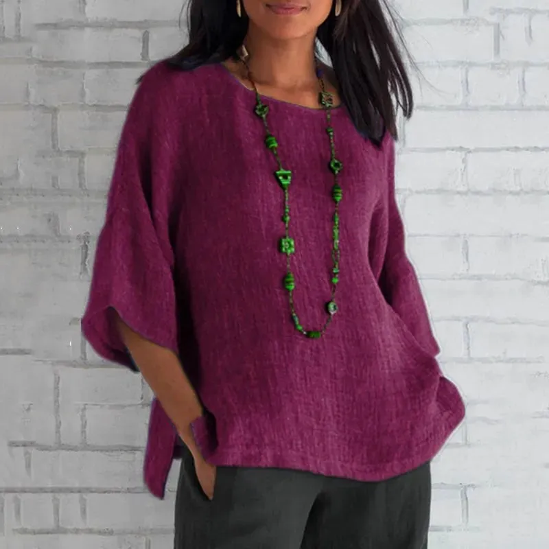 Sophia™ - Relaxed Linen Blouse
