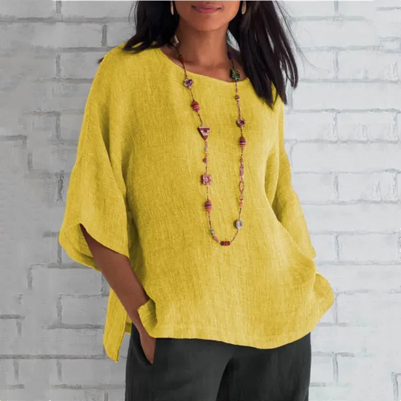 Sophia™ - Relaxed Linen Blouse