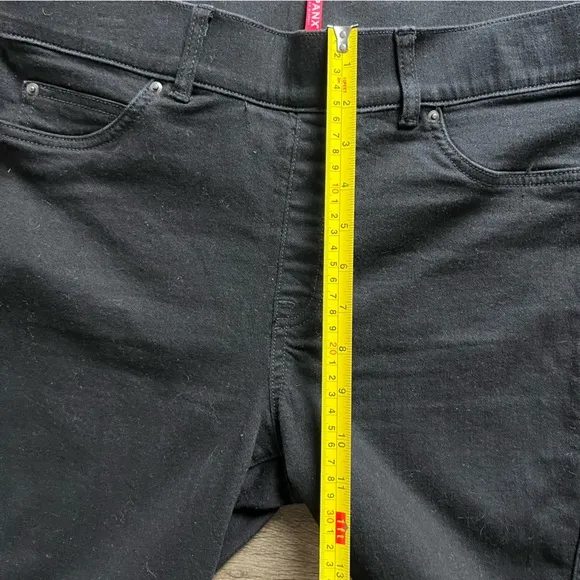Spanx Ankle Skinny Jeans Clean Black Women's size Large