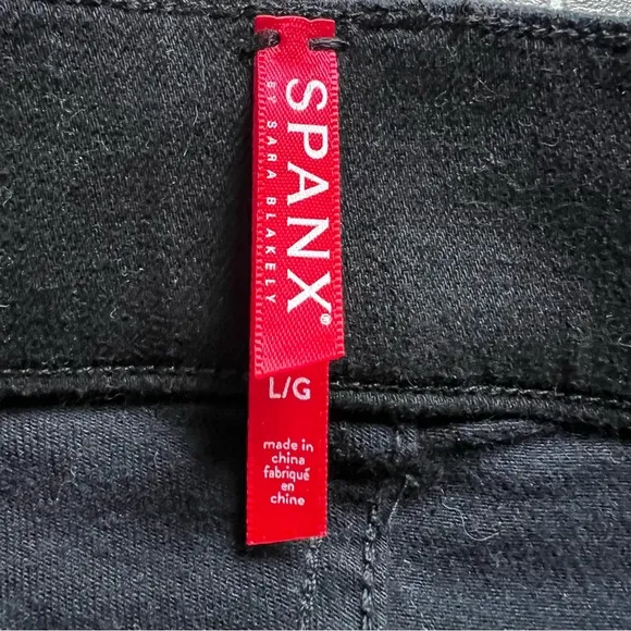 Spanx Ankle Skinny Jeans Clean Black Women's size Large