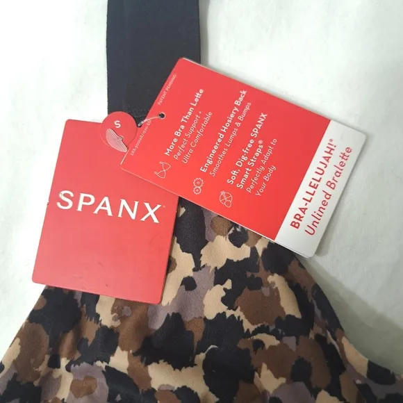 SPANX Women's Bra-llelujah! Unlined‎ Bralette Brushcol Ntmini Bra Size Small