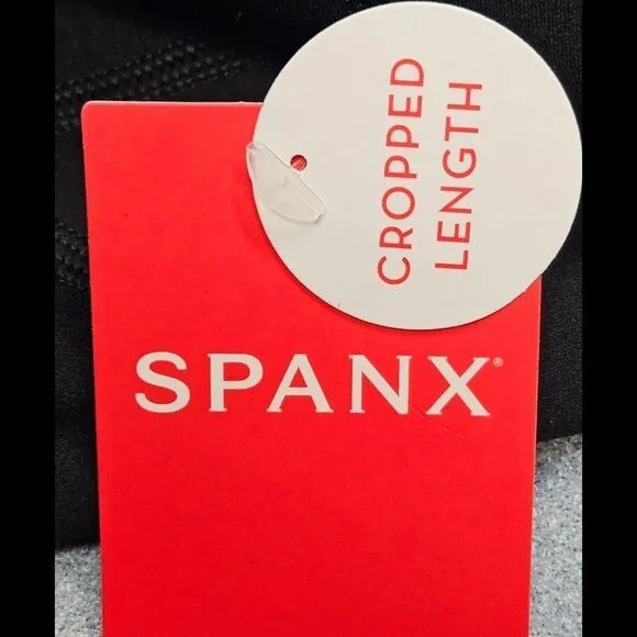 SPANX Women's Plus Size Black Cropped Spanx 2X