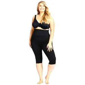 SPANX Women's Plus Size Black Cropped Spanx 2X