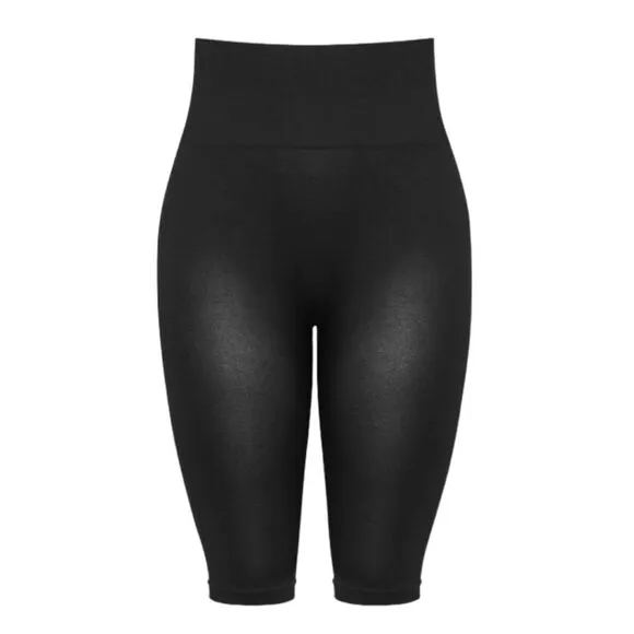 SPANX Women's Plus Size Black Cropped Spanx 2X