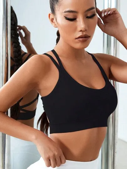 Sport Studio Light Support Crisscross Backless Sports Bra – Gym & Activewear