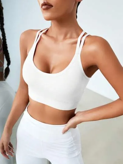 Sport Studio Light Support Crisscross Backless Sports Bra – Gym & Activewear