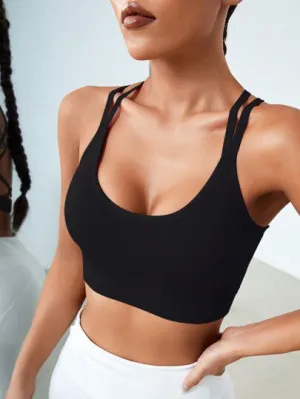 Sport Studio Light Support Crisscross Backless Sports Bra – Gym & Activewear