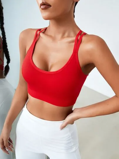Sport Studio Light Support Crisscross Backless Sports Bra – Gym & Activewear