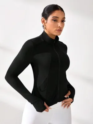 Sport Studio Women's Basic Yoga Jacket – Long Sleeve & Lightweight