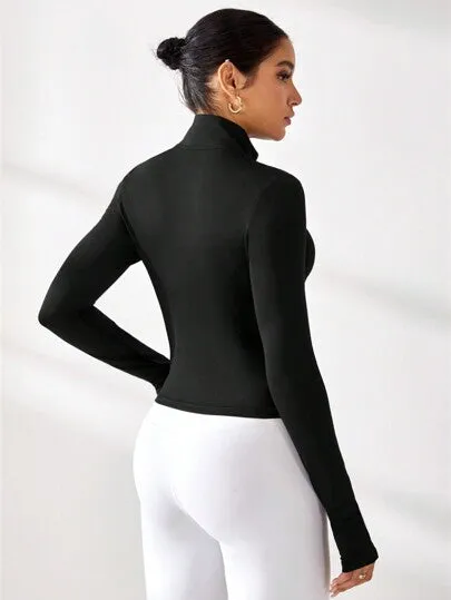 Sport Studio Women's Basic Yoga Jacket – Long Sleeve & Lightweight