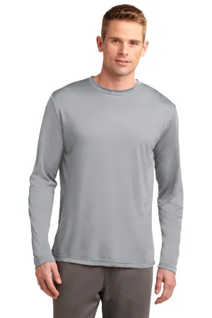 Sport-Tek Tall Long Sleeve PosiCharge Competitor Tee. TST350LS Silver Tall