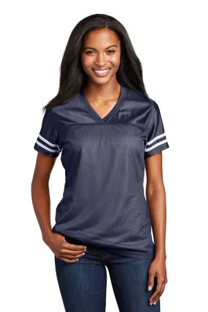 Sport-Tek Women's PosiCharge Replica Jersey. LST307 True Navy/ White