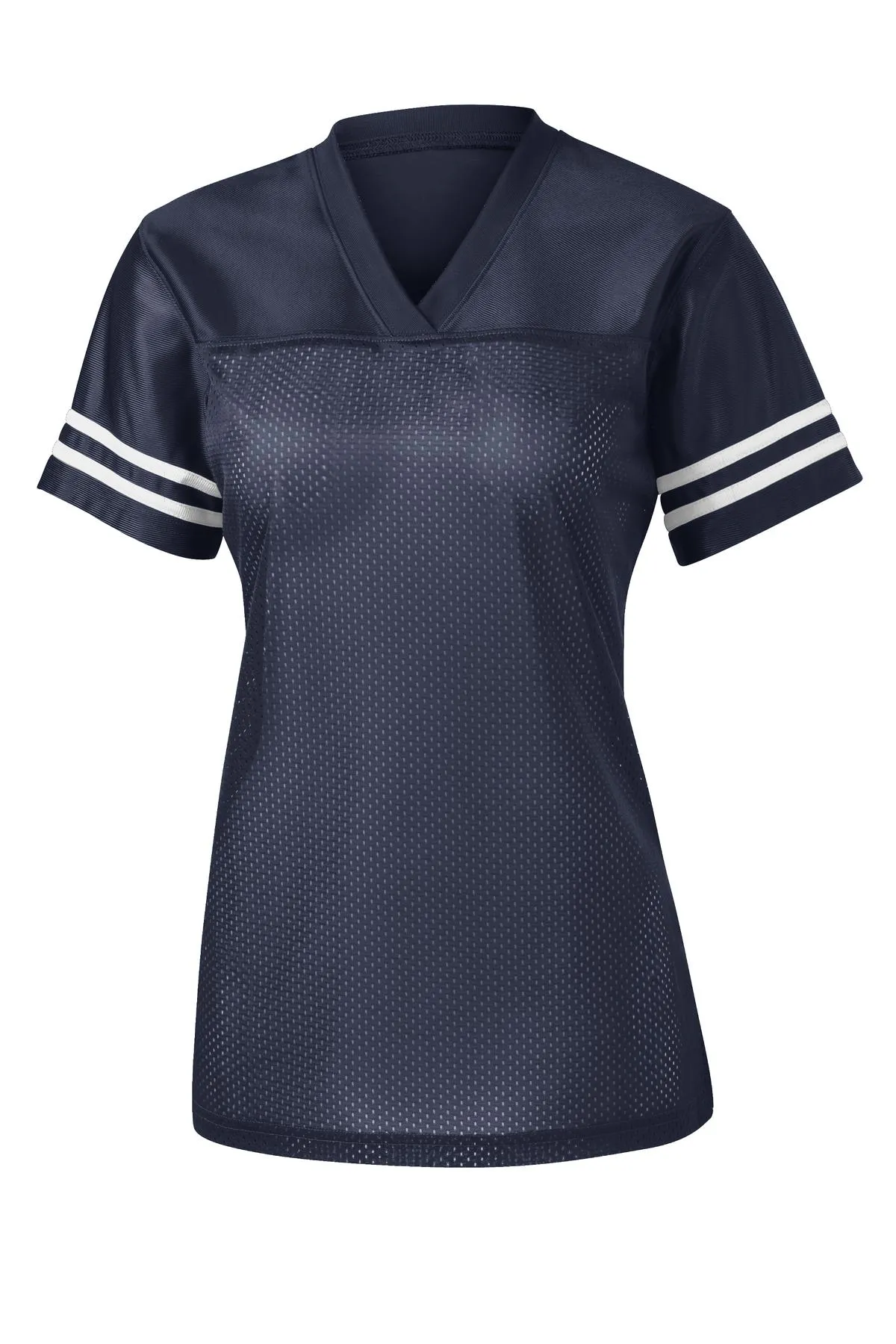 Sport-Tek Women's PosiCharge Replica Jersey. LST307 True Navy/ White
