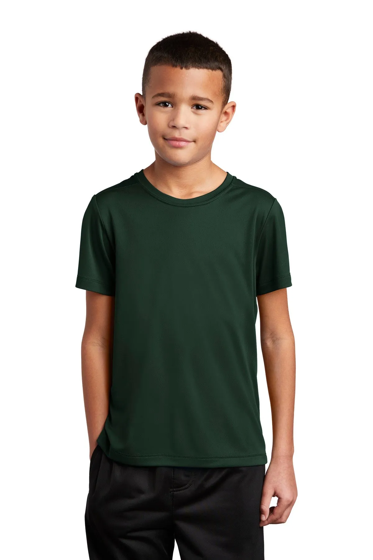 Sport-Tek  Youth Posi-UV Pro Tee. YST420 Forest Green